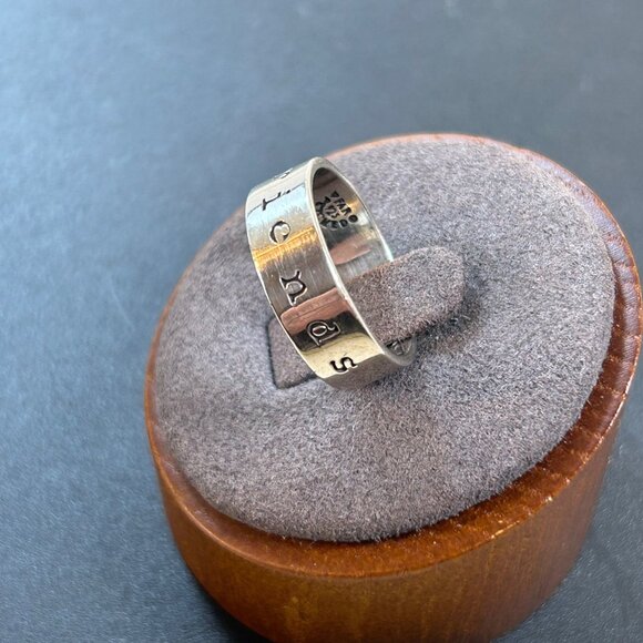 Far Fetched Sterling Silver 925 "Friends Forever" Engraved 6mm Band Ring Size 7 - Picture 7 of 13